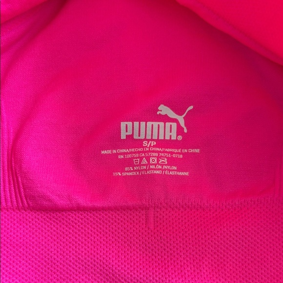 Puma Women's Vibrant Pink Sports Bra - Picture 2 of 3